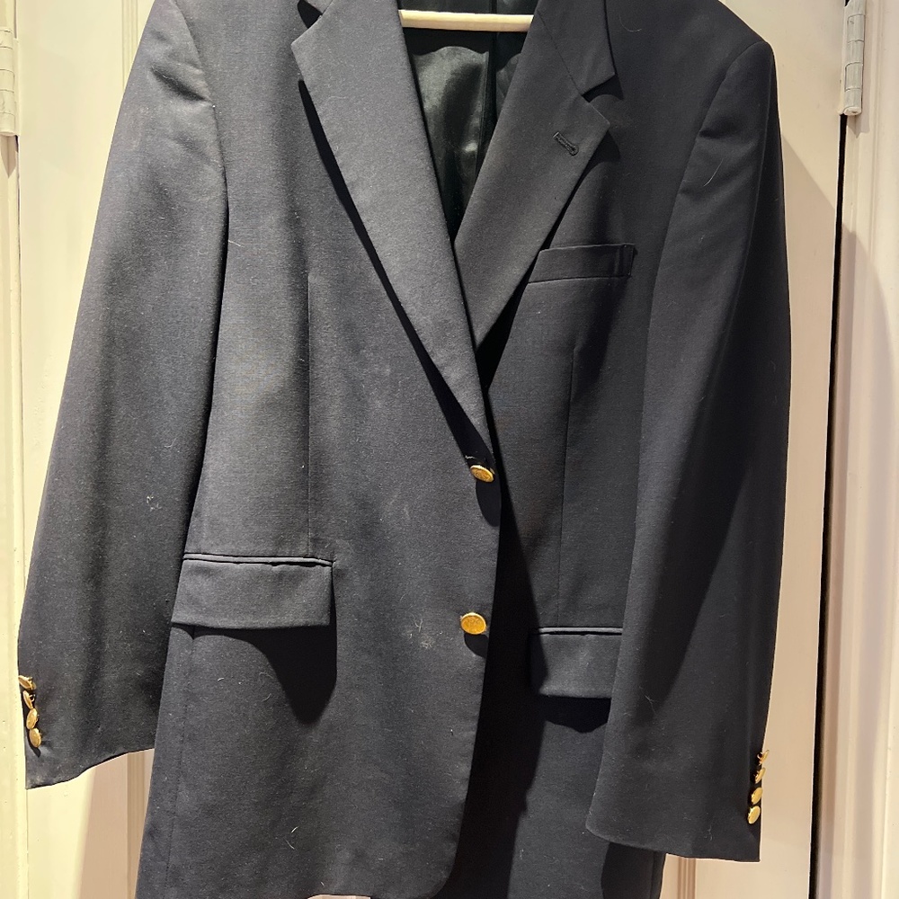Hart Schaffner and Marx -navy blazer 44R